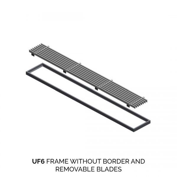 UF6 frame without border and removable blades
